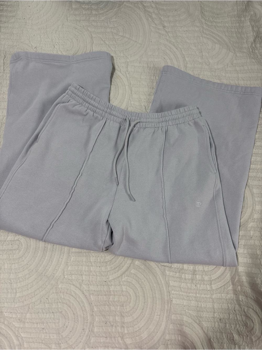 PINK Victoria's Secret Blue Seam-Detail Joggers